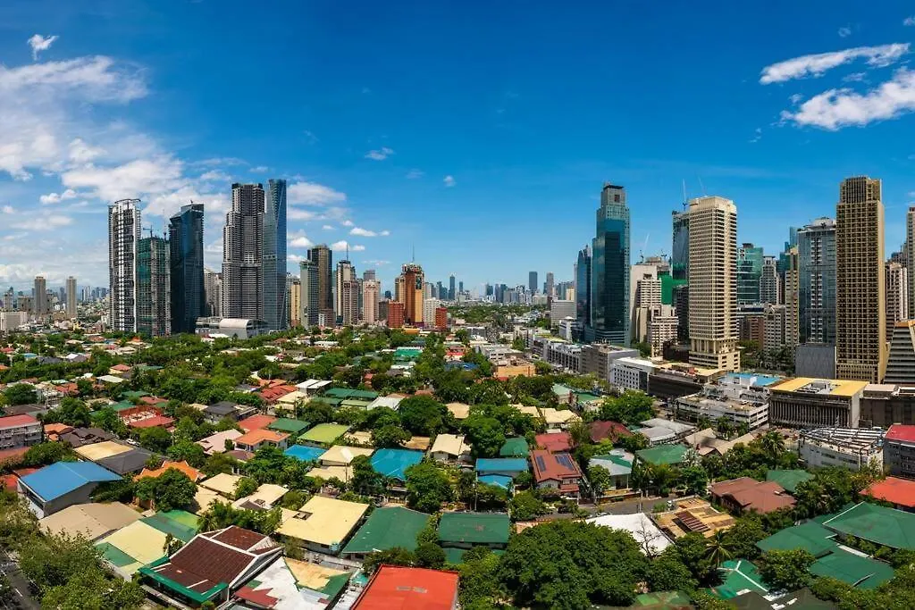 Manila Skyline View Digital Nomad Studio With Balcony 0*,